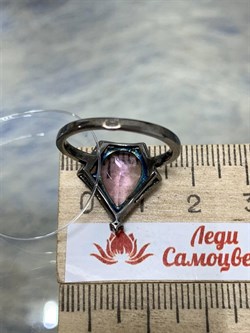 *Кольцо р.17,5 Аметист арт. AS-R00544-X-W-Pur-X-R-768 вес 3,3 г - фото 270344