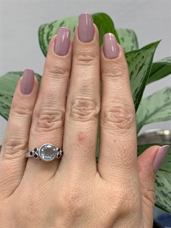 *Кольцо р.16 Голубой Топаз Сапфир арт. RB-R00387-X-W-BU-X-BL-270 вес 2,9 г - фото 270431 *Кольцо р.16 Голубой Топаз Сапфир арт. RB-R00387-X-W-BU-X-BL-270 вес 2,9 г - фото 270431