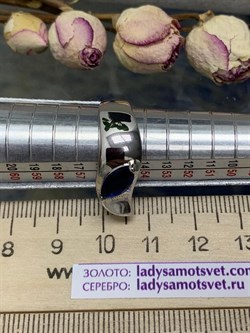 *Кольцо р.17,5 Синий Фианит арт. CZ-R01192-X-W-SAP-X-X-563 вес 4,25 г - фото 270520