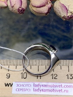 *Кольцо р.17,5 Синий Фианит арт. CZ-R01192-X-W-SAP-X-X-563 вес 4,25 г - фото 270521