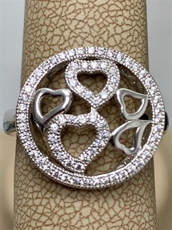 *Кольцо р.18,5 Белый Фианит Микро Вставки арт. MP-R0-041-X-W-X-X-W-024 вес 4 г - фото 270533 *Кольцо р.18,5 Белый Фианит Микро Вставки арт. MP-R0-041-X-W-X-X-W-024 вес 4 г - фото 270533