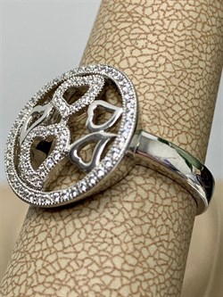 *Кольцо р.18,5 Белый Фианит Микро Вставки арт. MP-R0-041-X-W-X-X-W-024 вес 4 г - фото 270534 *Кольцо р.18,5 Белый Фианит Микро Вставки арт. MP-R0-041-X-W-X-X-W-024 вес 4 г - фото 270534