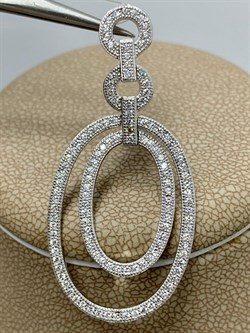 *Подвеска Белый Фианит арт. MP-P00001-X-W-X-X-W-873 вес 3,69 г - фото 270640 *Подвеска Белый Фианит арт. MP-P00001-X-W-X-X-W-873 вес 3,69 г - фото 270640