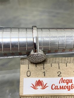 *Кольцо р.18,5 Белый Фианит арт. MP-R10075-X-W-X-X-W-409 вес 3,90 г - фото 270647