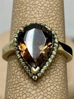 *Кольцо р.16,5 Дымчатый Кварц Раухтопаз арт. AS-R00462-X-G-BR-X-W-755 вес 3,9 г - фото 270653 *Кольцо р.16,5 Дымчатый Кварц Раухтопаз арт. AS-R00462-X-G-BR-X-W-755 вес 3,9 г - фото 270653