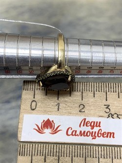 *Кольцо р.16,5 Дымчатый Кварц Раухтопаз арт. AS-R00462-X-G-BR-X-W-755 вес 3,9 г - фото 270656 *Кольцо р.16,5 Дымчатый Кварц Раухтопаз арт. AS-R00462-X-G-BR-X-W-755 вес 3,9 г - фото 270656