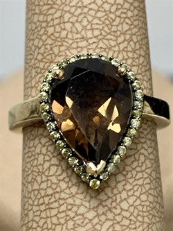 *Кольцо р.16,5 Дымчатый Кварц Раухтопаз арт. AS-R00462-X-G-BR-X-W-755 вес 3,9 г - фото 270660 *Кольцо р.16,5 Дымчатый Кварц Раухтопаз арт. AS-R00462-X-G-BR-X-W-755 вес 3,9 г - фото 270660