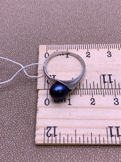 *Кольцо р.17 Черный Жемчуг д.7*7,5мм арт. 11400676.0.d-310 Вес 2,64 г - фото 270674 *Кольцо р.17 Черный Жемчуг д.7*7,5мм арт. 11400676.0.d-310 Вес 2,64 г - фото 270674