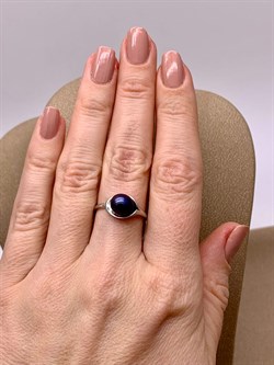 *Кольцо р.17 Черный Жемчуг д.7*7,5мм арт. 11400676.0.d-310 Вес 2,64 г - фото 270675 *Кольцо р.17 Черный Жемчуг д.7*7,5мм арт. 11400676.0.d-310 Вес 2,64 г - фото 270675