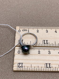 *Кольцо р.15,5 Черный Жемчуг д.7*7,5мм арт. 11400676.0.d-297 Вес 2,48 г - фото 270683 *Кольцо р.15,5 Черный Жемчуг д.7*7,5мм арт. 11400676.0.d-297 Вес 2,48 г - фото 270683