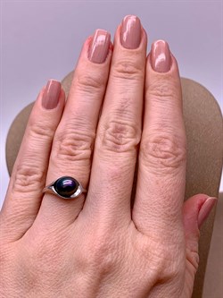 *Кольцо р.15,5 Черный Жемчуг д.7*7,5мм арт. 11400676.0.d-297 Вес 2,48 г - фото 270684 *Кольцо р.15,5 Черный Жемчуг д.7*7,5мм арт. 11400676.0.d-297 Вес 2,48 г - фото 270684