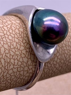 *Кольцо р.15,5 Черный Жемчуг д.7*7,5мм арт. 11400676.0.d-297 Вес 2,48 г - фото 270686 *Кольцо р.15,5 Черный Жемчуг д.7*7,5мм арт. 11400676.0.d-297 Вес 2,48 г - фото 270686