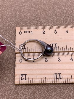 *Кольцо р.16,5 Черный Жемчуг д.7*7,5мм арт. 11400676.0.d-372 Вес 2,54 г - фото 270690 *Кольцо р.16,5 Черный Жемчуг д.7*7,5мм арт. 11400676.0.d-372 Вес 2,54 г - фото 270690