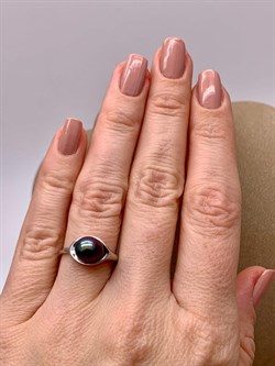 *Кольцо р.16,5 Черный Жемчуг д.7*7,5мм арт. 11400676.0.d-372 Вес 2,54 г - фото 270692 *Кольцо р.16,5 Черный Жемчуг д.7*7,5мм арт. 11400676.0.d-372 Вес 2,54 г - фото 270692