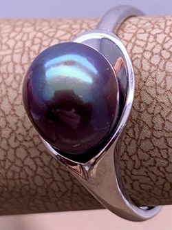 *Кольцо р.16,5 Черный Жемчуг д.7*7,5мм арт. 11400676.0.d-372 Вес 2,54 г - фото 270695 *Кольцо р.16,5 Черный Жемчуг д.7*7,5мм арт. 11400676.0.d-372 Вес 2,54 г - фото 270695