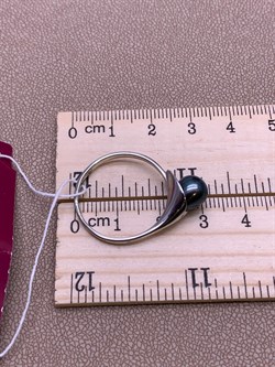 *Кольцо р.20,5 Черный Жемчуг д.7*7,5мм арт. 11400676.0.d-396 Вес 2,93 г - фото 270699 *Кольцо р.20,5 Черный Жемчуг д.7*7,5мм арт. 11400676.0.d-396 Вес 2,93 г - фото 270699