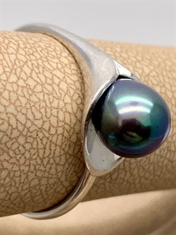 *Кольцо р.20,5 Черный Жемчуг д.7*7,5мм арт. 11400676.0.d-396 Вес 2,93 г - фото 270703 *Кольцо р.20,5 Черный Жемчуг д.7*7,5мм арт. 11400676.0.d-396 Вес 2,93 г - фото 270703