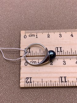 *Кольцо р.16 Черный Жемчуг д.7*7,5мм арт. 11400676.0.d-334 Вес 2,41 г - фото 270708 *Кольцо р.16 Черный Жемчуг д.7*7,5мм арт. 11400676.0.d-334 Вес 2,41 г - фото 270708