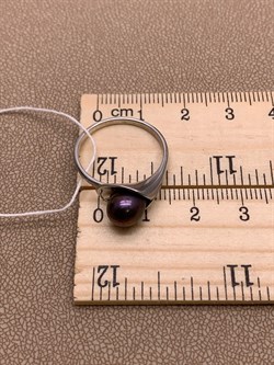 *Кольцо р.18 Черный Жемчуг д.7*7,5мм арт. 11400676.0.d-280 Вес 2,57 г - фото 270718 *Кольцо р.18 Черный Жемчуг д.7*7,5мм арт. 11400676.0.d-280 Вес 2,57 г - фото 270718