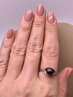 *Кольцо р.18 Черный Жемчуг д.7*7,5мм арт. 11400676.0.d-280 Вес 2,57 г - фото 270719 *Кольцо р.18 Черный Жемчуг д.7*7,5мм арт. 11400676.0.d-280 Вес 2,57 г - фото 270719