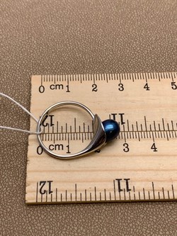 *Кольцо р.19 Черный Жемчуг д.7*7,5мм арт. 11400676.0.d-389 Вес 2,71 г - фото 270726 *Кольцо р.19 Черный Жемчуг д.7*7,5мм арт. 11400676.0.d-389 Вес 2,71 г - фото 270726