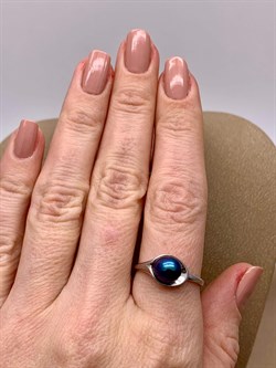 *Кольцо р.19 Черный Жемчуг д.7*7,5мм арт. 11400676.0.d-389 Вес 2,71 г - фото 270728 *Кольцо р.19 Черный Жемчуг д.7*7,5мм арт. 11400676.0.d-389 Вес 2,71 г - фото 270728