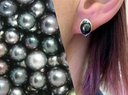 *Серьги Черный Жемчуг д.7*7,5мм арт. 21400676.0.d-556 Вес 4,09 г - фото 270748 *Серьги Черный Жемчуг д.7*7,5мм арт. 21400676.0.d-556 Вес 4,09 г - фото 270748