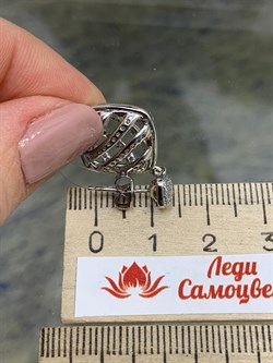 *Серьги Пусеты Белый Фианит Микро Вставки арт. MP-E20670-X-W-X-X-W-916 вес 5,8 г - фото 270797 *Серьги Пусеты Белый Фианит Микро Вставки арт. MP-E20670-X-W-X-X-W-916 вес 5,8 г - фото 270797