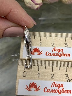 *Подвеска Белый Фианит Микро Вставки арт. MP-P00047-X-W-X-X-W-053 вес 2,37 г - фото 270825