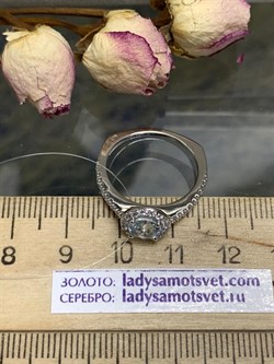 *Кольцо р.17,5 Голубой Топаз арт. SW-R10737-X-W-LB-X-W-564 вес 2,5 г - фото 270842 *Кольцо р.17,5 Голубой Топаз арт. SW-R10737-X-W-LB-X-W-564 вес 2,5 г - фото 270842