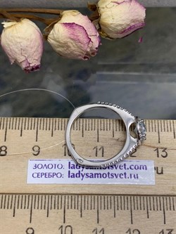 *Кольцо р.17,5 Голубой Топаз арт. SW-R10737-X-W-LB-X-W-564 вес 2,5 г - фото 270843 *Кольцо р.17,5 Голубой Топаз арт. SW-R10737-X-W-LB-X-W-564 вес 2,5 г - фото 270843