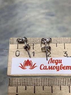 *Пусеты Белый Фианит арт. HL-E31E12W12-X-W-W-X-X-151 вес 1 г - фото 270859 *Пусеты Белый Фианит арт. HL-E31E12W12-X-W-W-X-X-151 вес 1 г - фото 270859