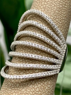 *Кольцо р.18 Белый Фианит Микро Вставки арт. MP-R00429-X-W-X-X-W вес 6,6 г - фото 270866 *Кольцо р.18 Белый Фианит Микро Вставки арт. MP-R00429-X-W-X-X-W вес 6,6 г - фото 270866