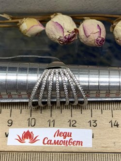 *Кольцо р.18 Белый Фианит Микро Вставки арт. MP-R00429-X-W-X-X-W вес 6,6 г - фото 270870 *Кольцо р.18 Белый Фианит Микро Вставки арт. MP-R00429-X-W-X-X-W вес 6,6 г - фото 270870