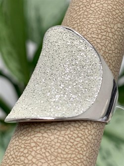 *Кольцо р.18,5 Глиттер арт. Gl-R01765-X-W-W-X-X-443 вес 8,7 г - фото 270897