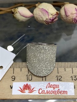 *Кольцо р.18,5 Глиттер арт. Gl-R01765-X-W-W-X-X-443 вес 8,7 г - фото 270902