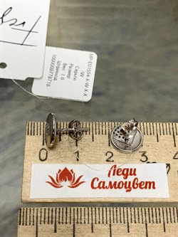 *Пусеты Белый Фианит арт. MP-E01554-X-W-X-X-W-036 вес 1,6 г - фото 270924 *Пусеты Белый Фианит арт. MP-E01554-X-W-X-X-W-036 вес 1,6 г - фото 270924