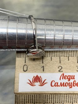 *Кольцо р.18 Белый Фианит арт. MP-R01554-X-W-X-X-W-222 вес 1,9 г - фото 270925