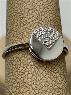 *Кольцо р.18 Белый Фианит арт. MP-R01554-X-W-X-X-W-222 вес 1,9 г - фото 270927