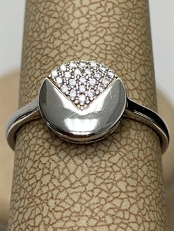 *Кольцо р.18 Белый Фианит арт. MP-R01554-X-W-X-X-W-222 вес 1,9 г - фото 270929