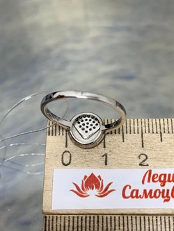 *Кольцо р.18 Белый Фианит арт. MP-R01554-X-W-X-X-W-222 вес 1,9 г - фото 270931