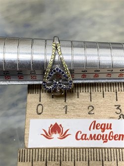 *Кольцо р.16,5 Микс Дымчатый Кварц Иолит Перидот арт. AS-R00463-X-W-BR-X-Y-740 вес 2,8 г - фото 270942 *Кольцо р.16,5 Микс Дымчатый Кварц Иолит Перидот арт. AS-R00463-X-W-BR-X-Y-740 вес 2,8 г - фото 270942