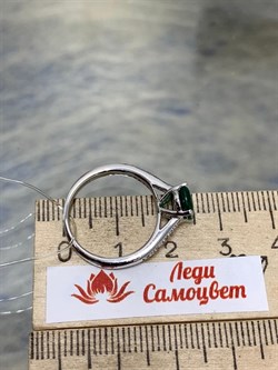 *Кольцо р.16,5 Зеленый Агат арт. AS-R06989-X-W-Gg-X-W-328 вес 2,7 г - фото 271013 *Кольцо р.16,5 Зеленый Агат арт. AS-R06989-X-W-Gg-X-W-328 вес 2,7 г - фото 271013