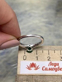 *Кольцо р.16,5 Зеленый Агат арт. AS-R06989-X-W-Gg-X-W-328 вес 2,7 г - фото 271015 *Кольцо р.16,5 Зеленый Агат арт. AS-R06989-X-W-Gg-X-W-328 вес 2,7 г - фото 271015