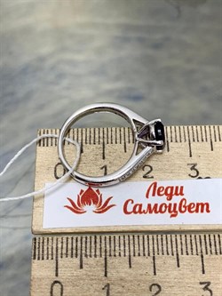 *Кольцо р.17 Аметист арт. AS-R06989-X-W-AM-X-W-419 вес 2,8 г - фото 271024