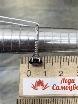 *Кольцо р.18 Аметист арт. AS-R06989-X-W-AM-X-W-394 вес 2,8 г - фото 271033