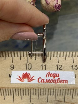 *Серьги Белый Фианит Микро Вставки арт. MP-E00979-X-W-X-X-W-988 вес 3,5 г - фото 271076 *Серьги Белый Фианит Микро Вставки арт. MP-E00979-X-W-X-X-W-988 вес 3,5 г - фото 271076