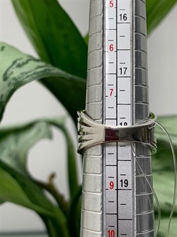 *Кольцо р.18 Белый  Фианит Микро Вставки арт. CZ-R02029-X-W-X-X-W-032 вес 6,2 г - фото 271229