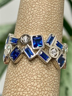 *Кольцо р.18 Калейдоскоп Шпинель синт арт. CZ-R03133-X-W-X-X-M1-267 вес 5,8 г - фото 271247