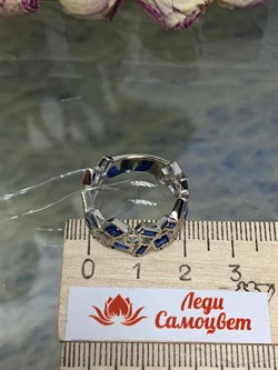 *Кольцо р.18 Калейдоскоп Шпинель синт арт. CZ-R03133-X-W-X-X-M1-267 вес 5,8 г - фото 271253